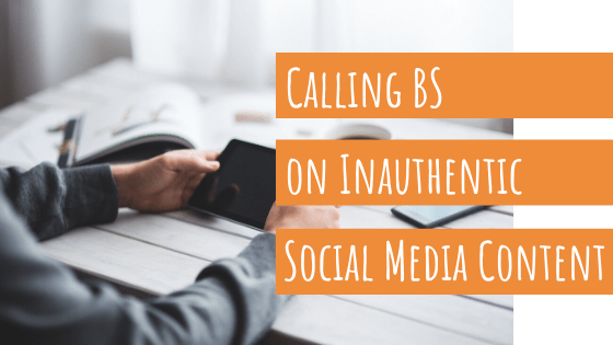 Megan Barnhard writing coach calls BS on inauthentic social media content